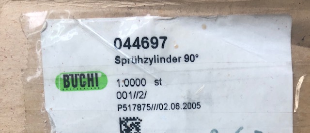 Buchi 044697 Spray Dryer Cylinder