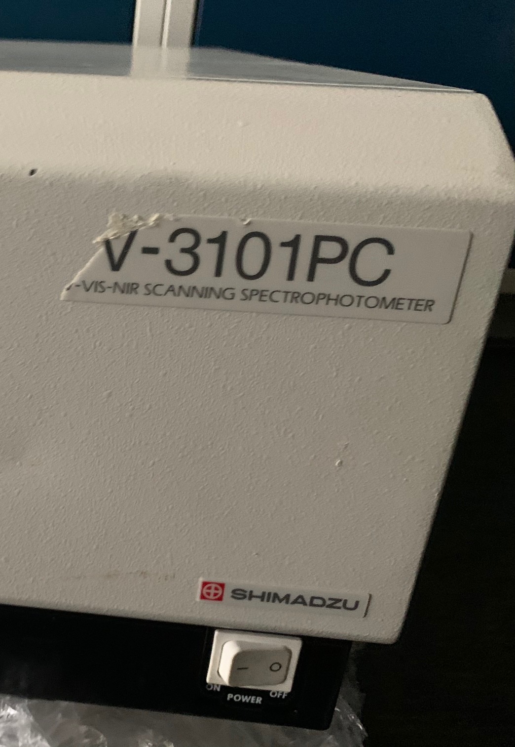 SHIMADZU UV-3101PC nameplate