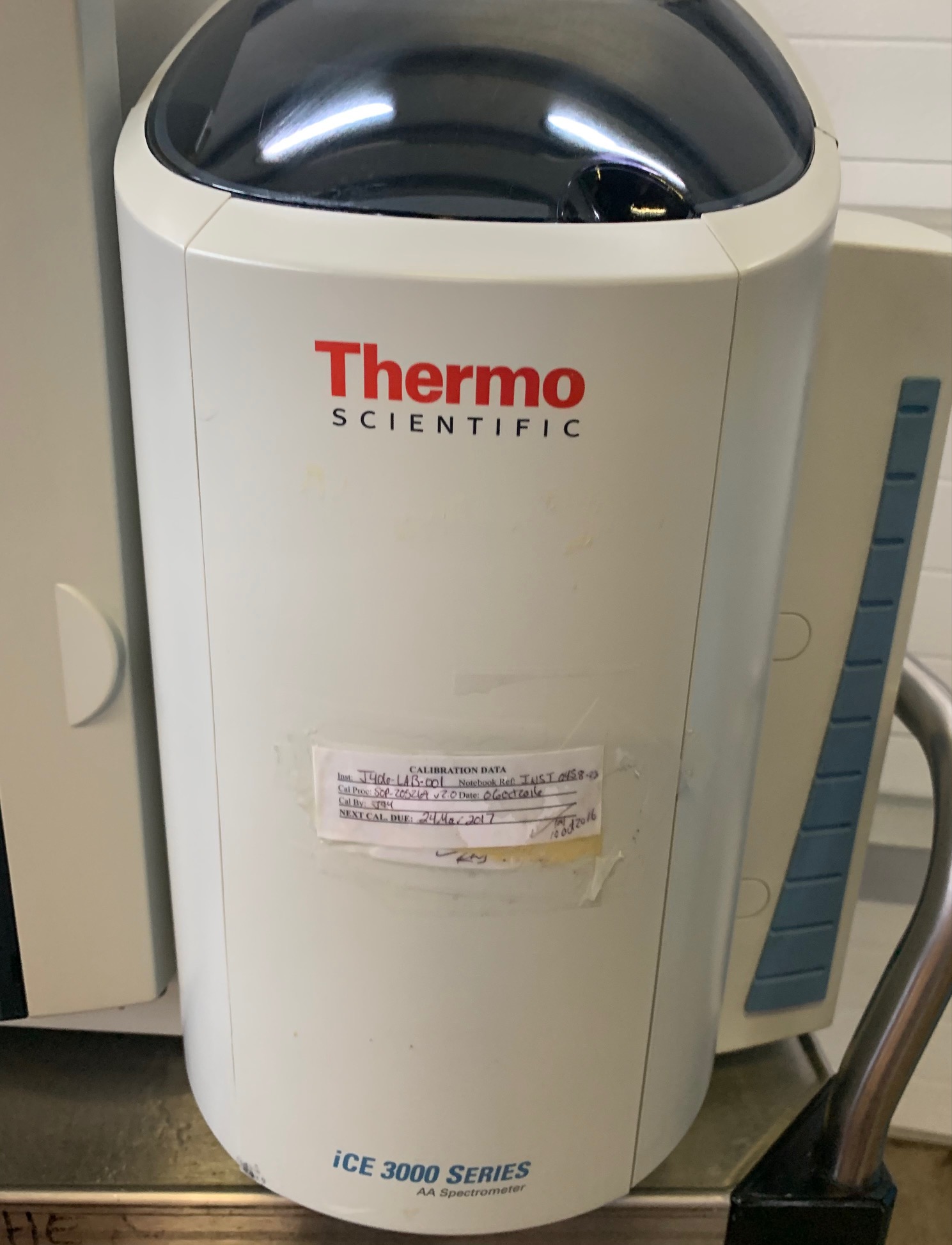 Thermo Scientific iCE3300 Nameplate