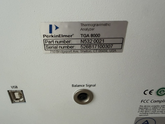 PerkinElmer N5320021 TGA PerkinElmer TGA 8000