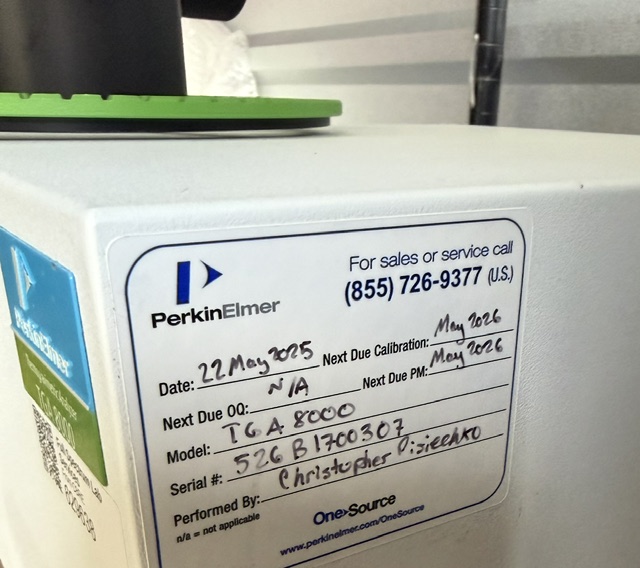 PerkinElmer N5320021 TGA PerkinElmer TGA 8000